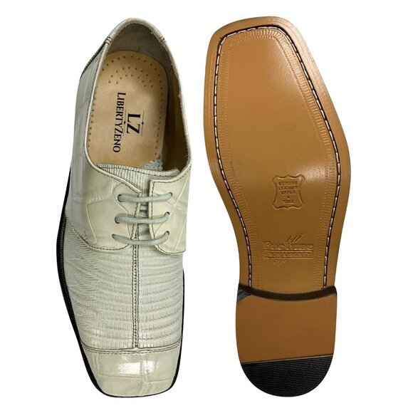 LIBERTYZENO Mens Grey Lace-Up Shoes - Picture 7 of 7